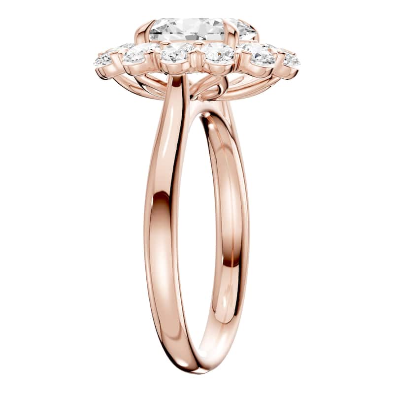 AEON Seraphine Spark Oval 2.50ct Lab Grown Diamond Cluster Double Halo Ring