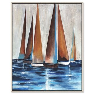 Sailboat Shapes Canvas Coastal Wall Art by Art Remedy