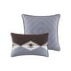 preview thumbnail 10 of 12, Woolrich Bitter Creek Grey/ Brown Oversized Comforter Set
