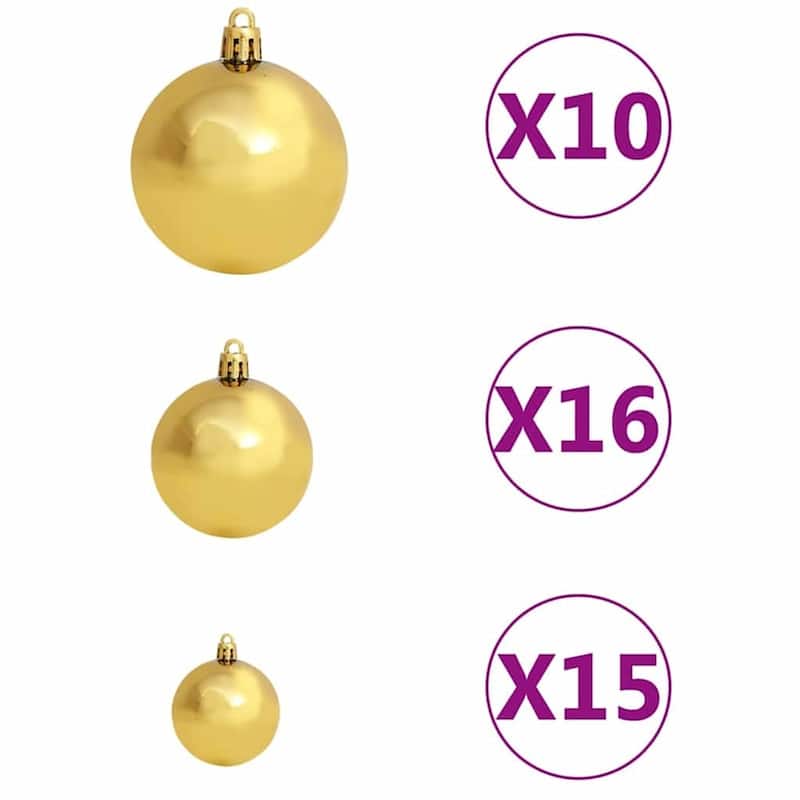 vidaXL Christmas Tree Green 6 x 4 ft Plastic and metal - 70.9 x 45.3 inch