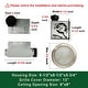 preview thumbnail 3 of 9, Akicon Ultra Quiet Bathroom Exhaust Fan with LED Light 80CFM 2.0 Sones Round Bathroom Ventilation Fan with Frosted Glass Cover