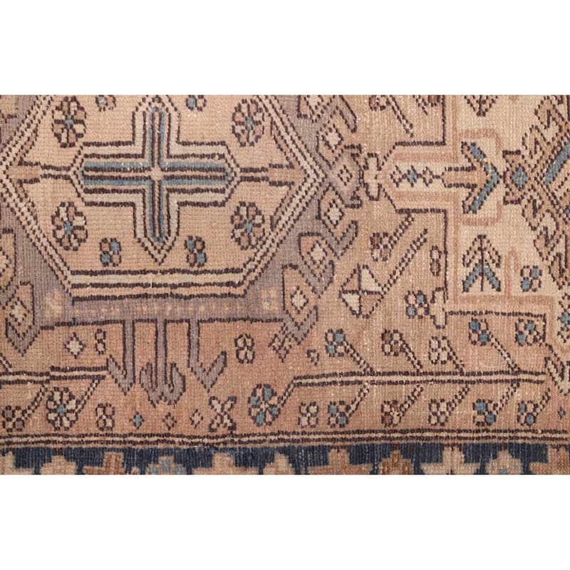 ECARPETGALLERY Hand-knotted Antalya Vintage Brown Wool Rug - 2'4 x 8'4