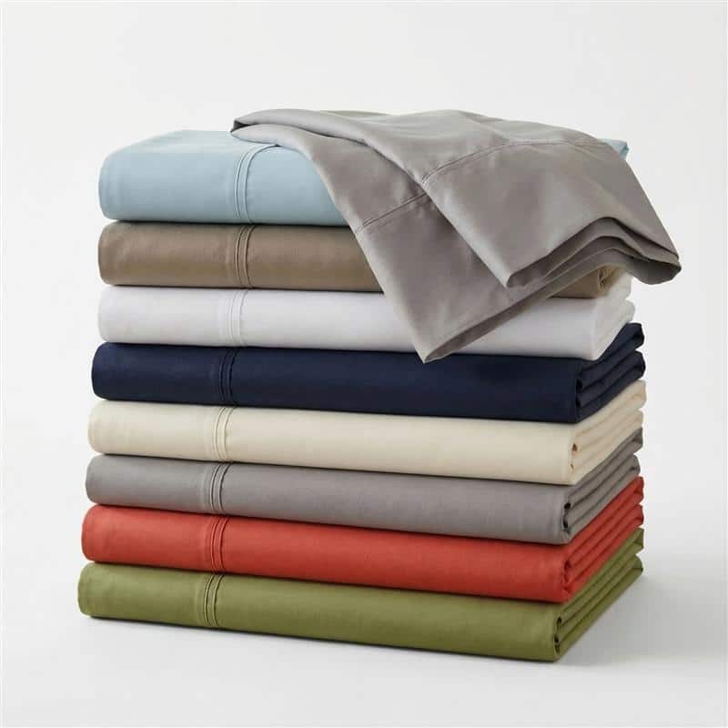 Superior Cotton Blend 1200 Thread Count Solid Deep Pocket Bed Sheet Set
