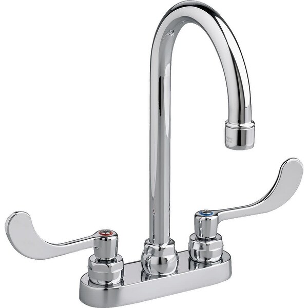American Standard 7500.188 Double Handle Centerset Gooseneck Bathroom Faucet with Vandal Resistant Wrist Blade Handles from the
