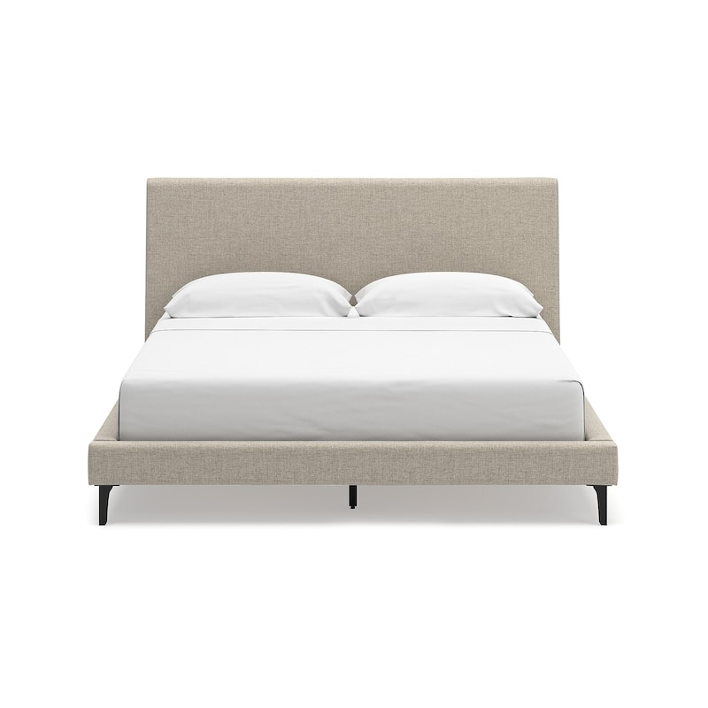 Signature Design by Ashley Cielden Gray California King Upholstered Bed with Roll Slats