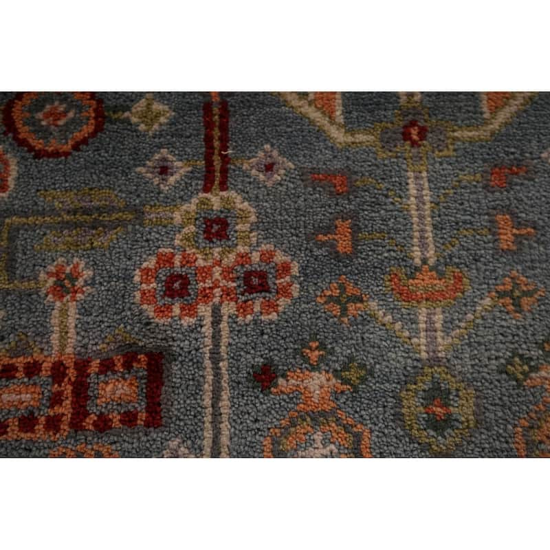 Geometric Kazak Indian Area Rug Hand-Knotted Wool Carpet - 4'0"x 5'9"