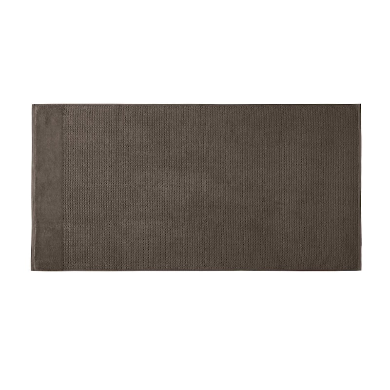 Madison Park Spa Waffle Cotton Waffle Jacquard Antimicrobial Bath Towel 6 Piece Set