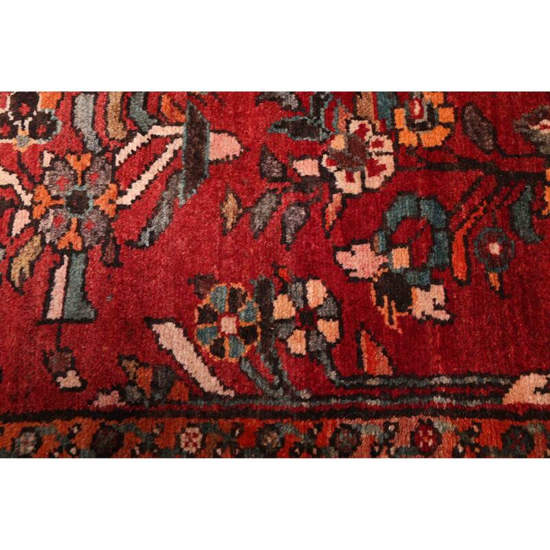 ECARPETGALLERY Hand-knotted Andelz Dark Red Wool Rug - 3'5 x 7'9