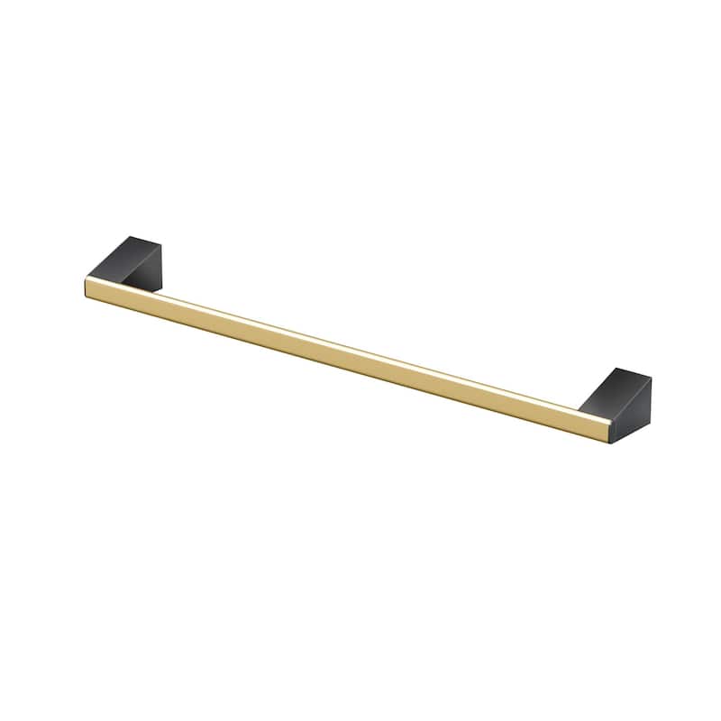 Gatco 5671 A-Line 18" Towel Bar - Brushed Brass / Matte Black