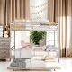 preview thumbnail 2 of 36, Full Xl Over Queen Metal Bunk Bed With Trundle, Easy Assembly