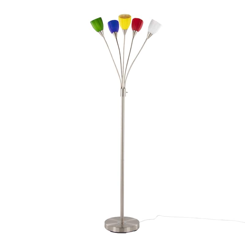 Led Medusa 71" Metal Floor Lamp 5 Arm - Multi