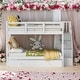 preview thumbnail 1 of 7, Simple Full Over Full Bunk Bed With Twin size Trundle,Storage and Guard Rail