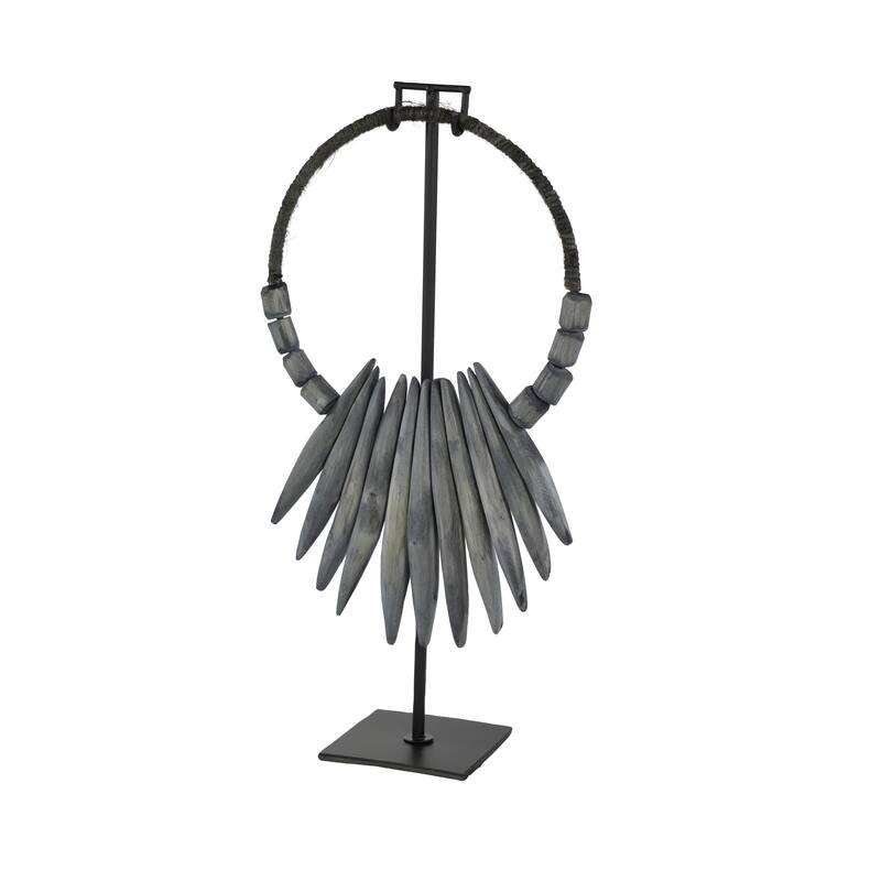 Teak Bohemian Sculpture People 20 x 10 x 5 - 10 x 5 x 20