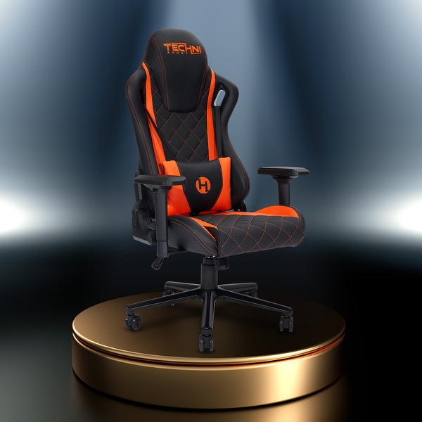 GZMR Orange Ergonomic High Back Racer Style PC Gaming Chair - Bed Bath &  Beyond - 33808056