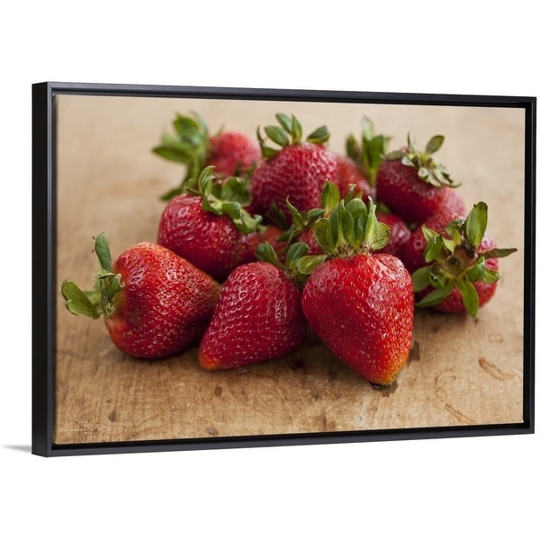 Home Decor Items Food Kitchen Strawberry Fruits Multi Canvas Wall