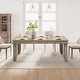 preview thumbnail 9 of 15, 71" Rustic Dining Table for 6–8, Wood Rectangular Kitchen Table with Trim Edge, Brown Grey