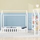 preview thumbnail 19 of 62, Floor Bed House Bed Fence-shaped Guardrail Frame Creativity House Bed with Fence and Detachable Storage Shelves
