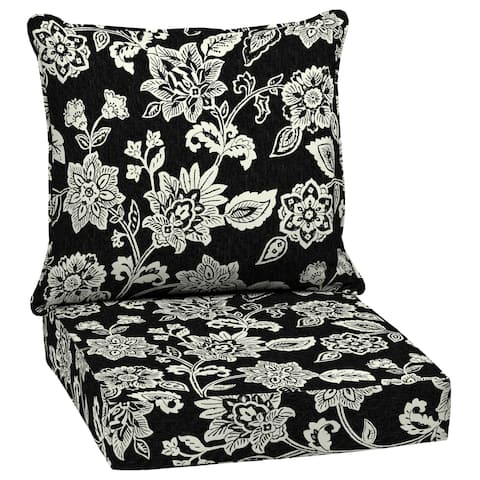 Arden Selections Ashland Jacobean Outdoor Deep Seat Cushion Set - 24 W x 24 D in.
