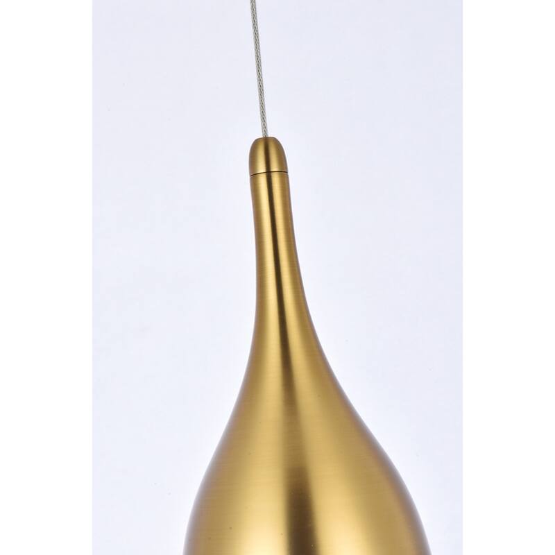 Indigo Home 10 inch LED pendant in satin gold