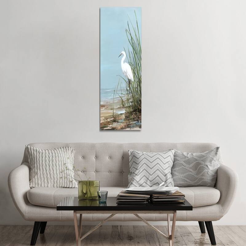 iCanvas "Island Egret II" by Sally Swatland Canvas Print - 60x20x1.5