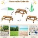 preview thumbnail 11 of 38, Costway 3-in-1 Kids Picnic Table Wooden Outdoor Sand & Water Table - See Details