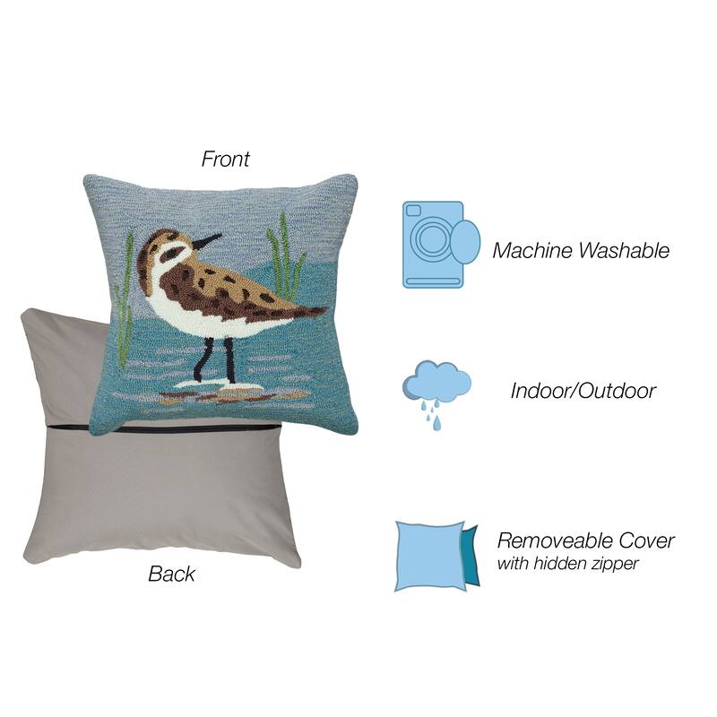 Liora Manne Frontporch Sandpiper Indoor/Outdoor Pillow