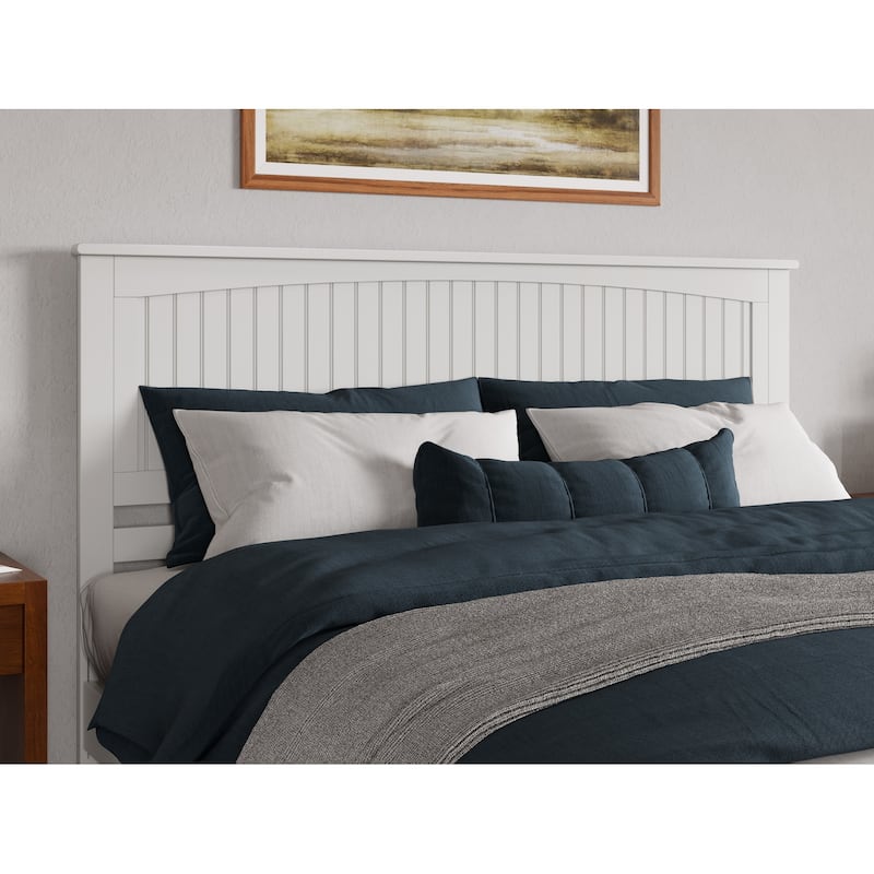 Naples Solid Wood Low Profile Platform Bed with Matching Footboard