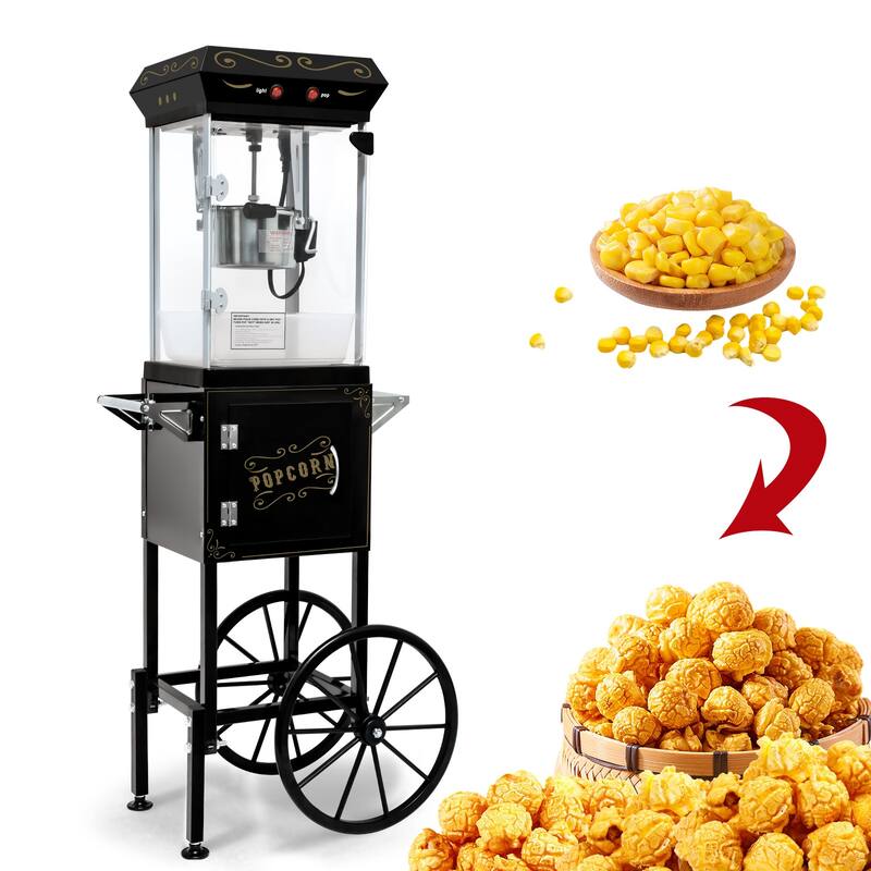 6OZ Popcorn Maker:This 480W theater-style popcorn popper. It includes an old maids drawer to collect un-popped kernels