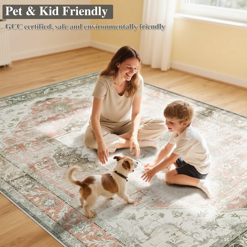 Bohemian Faux Cashmere Rug