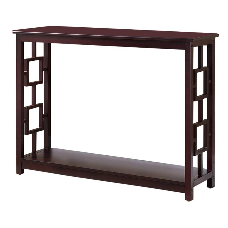 Dark Cherry Wood Console Table