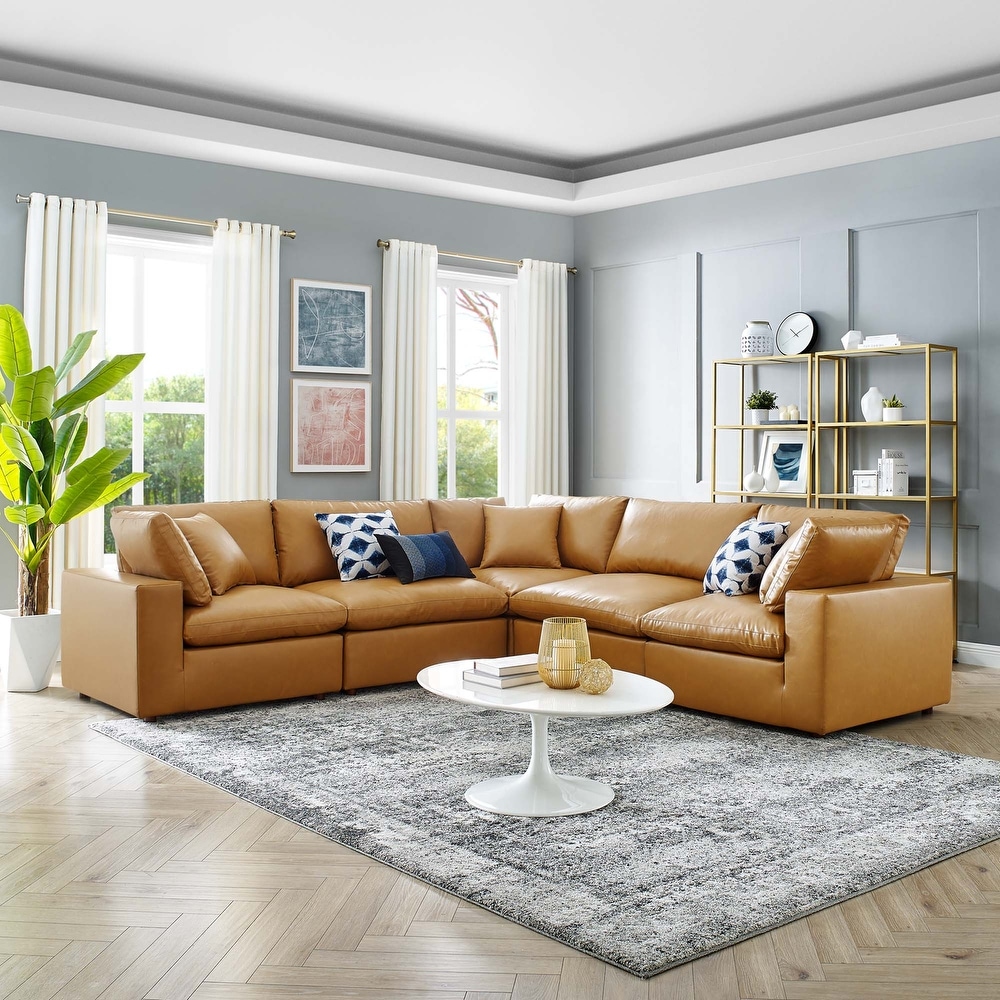 Khaki clearance sectional sofa