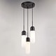 preview thumbnail 10 of 9, Thalia 3L Contemporary Pendant Light White Pill Glass