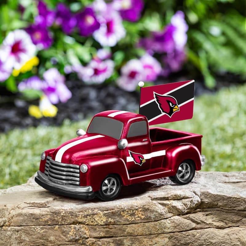 NFL Rally Truck Garden Statue with Team Flag - Arizona Cardinals