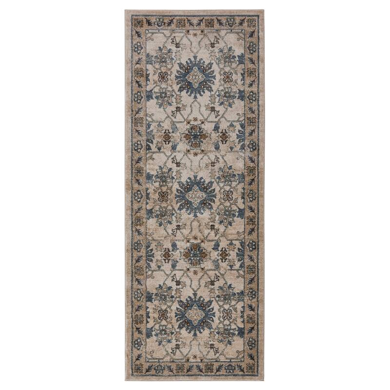 Gertmenian Hurston 3PC Traditional Medallion Area Rug Set, 2x7, 5x7, and 8x10 - 3PC Set