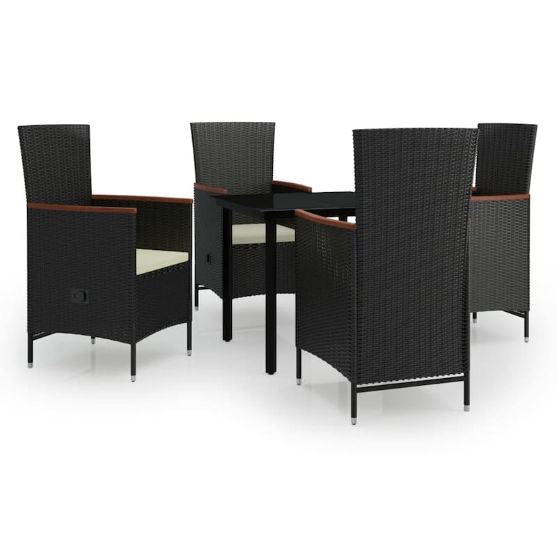 vidaXL Patio Dining Set 3/5/7 Piece Multi Colors 31.5"/55.1" Table Length