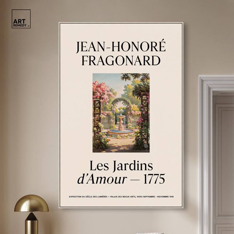 Romantic Gardens Canvas by Art Remedy