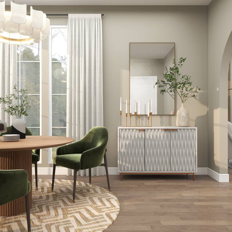 CosmoLiving by Cosmopolitan Gold Metal Room Wall Mirror with Thin Frame