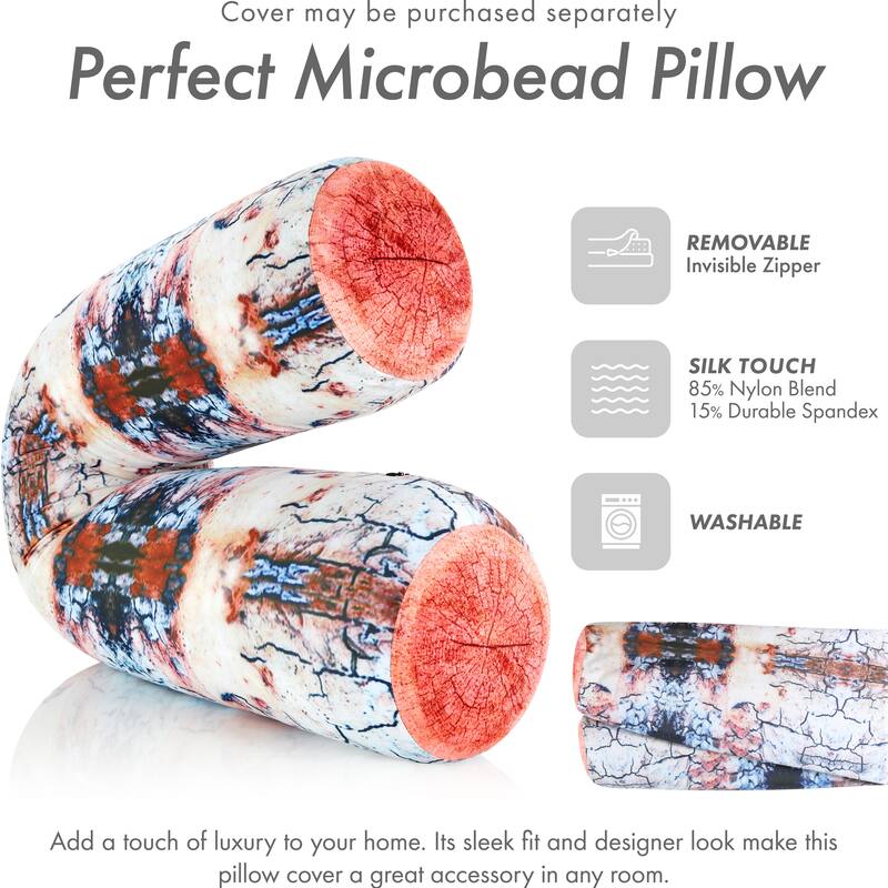 Log Cover Only - Body Pillowcase - Spandex/Nylon Blend for Silky Touch