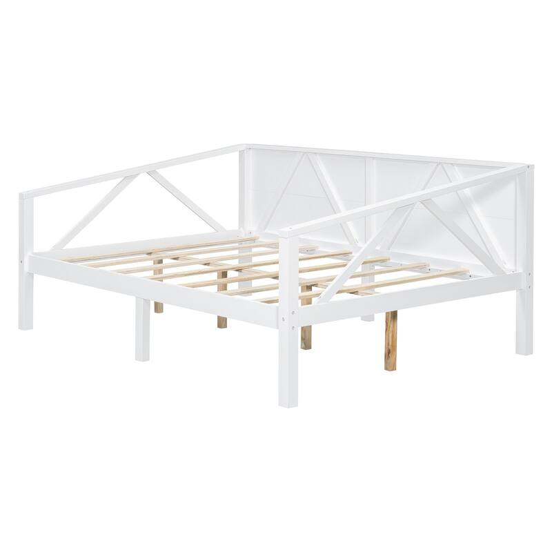 Twin/Full Size Daybed with Solid Wood Frame and Storage - Versatile Sofa and Bed for Small Spaces