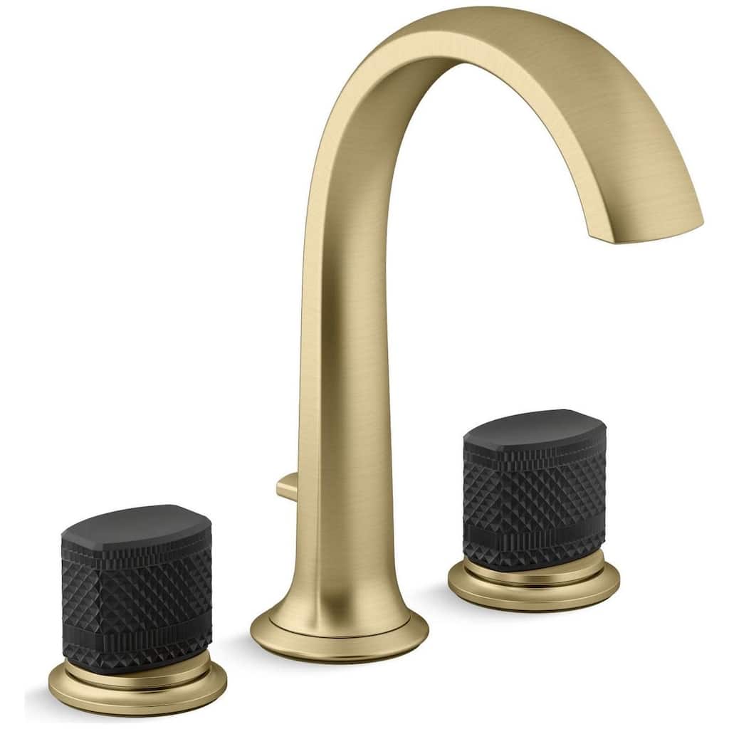 Kallista P25009-CMB Script Deck Mounted Roman Tub Filler with Black