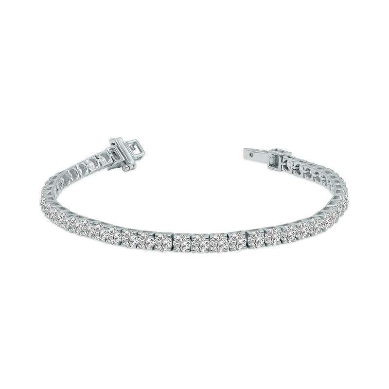Marquee 9 Carat TW Lab Grown Diamond Tennis Bracelet in 14K White Gold
