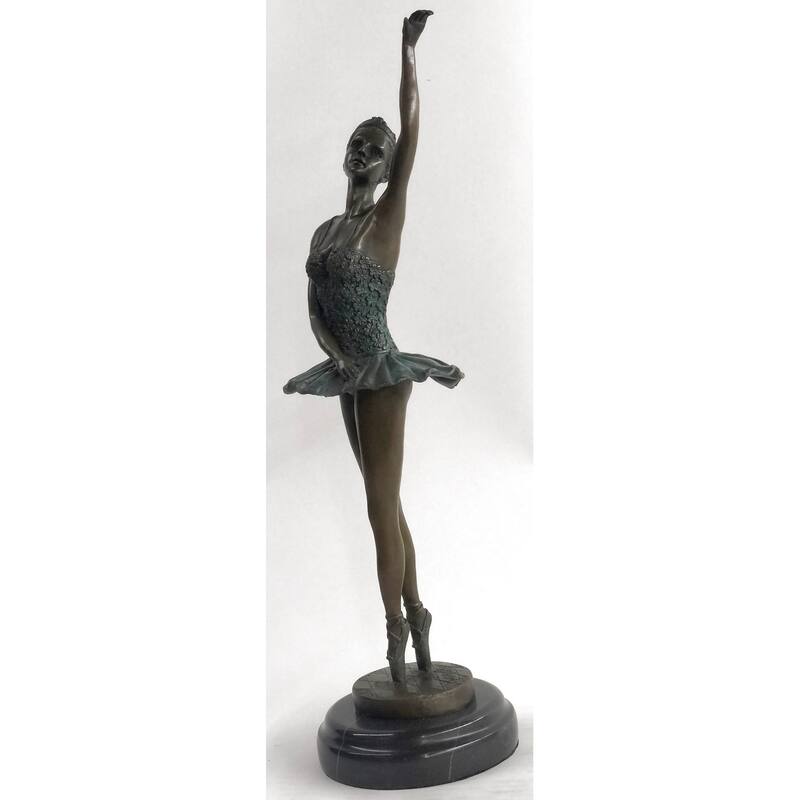 Bronze Sculpture Hand Made Signed Original Milo Ballerina Dancer Hot Cast Decor
