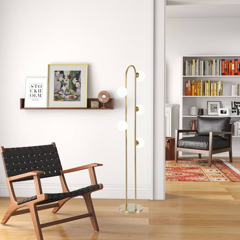 Modern White Tall Corner Floor Lamp