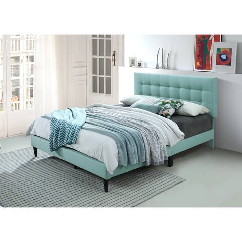 Ezra by Ovis Upholstered Tufted Platform Bed Frame