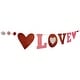 preview thumbnail 4 of 4, 5' Glittered "Love" Valentine's Day Wall Banner Decoration