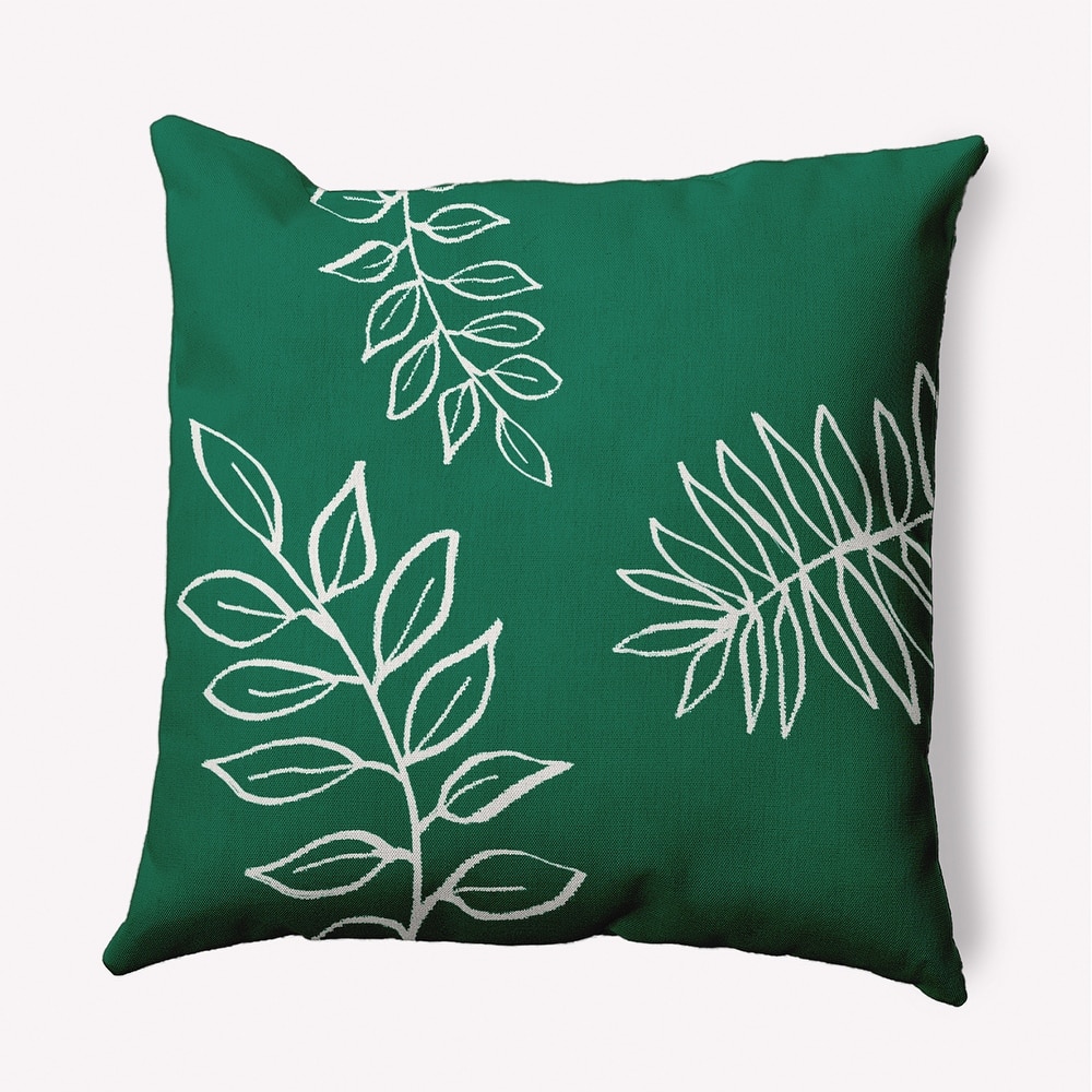 Fern Leaves Decorative Indoor/Outdoor Pillow