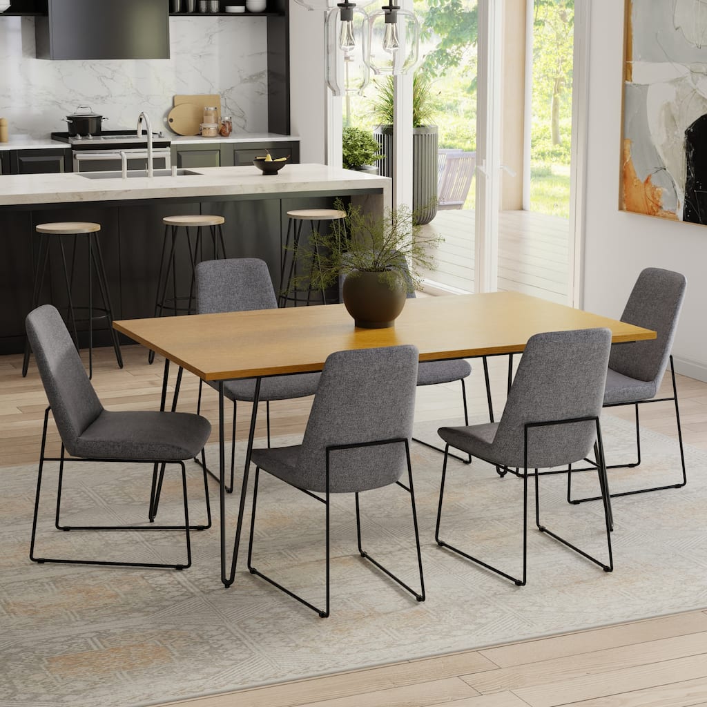 Simpli Home Corina / Hunter 7-Piece Dining Set