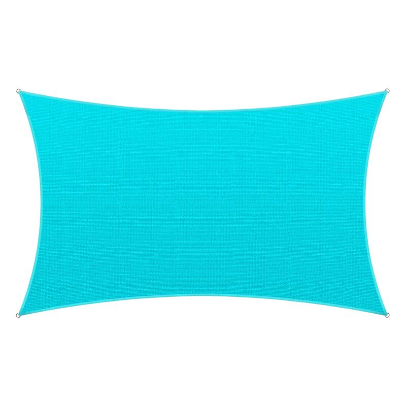 ColourTreeUSA Rectangle Sun Shade Sail HDPE Mesh Fabric Screen Canopy UV Block 190 GSM