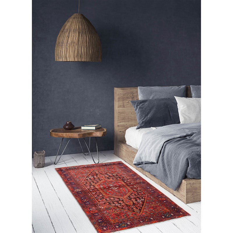 ECARPETGALLERY Hand-knotted Anadol Black Wool Rug - 4'7 x 7'7