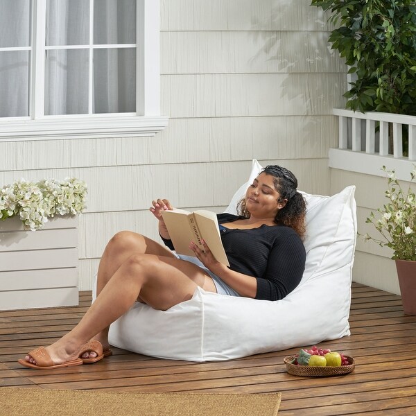 Tulum Indoor/Outdoor Bean Bag Lounger by Christopher Knight Home